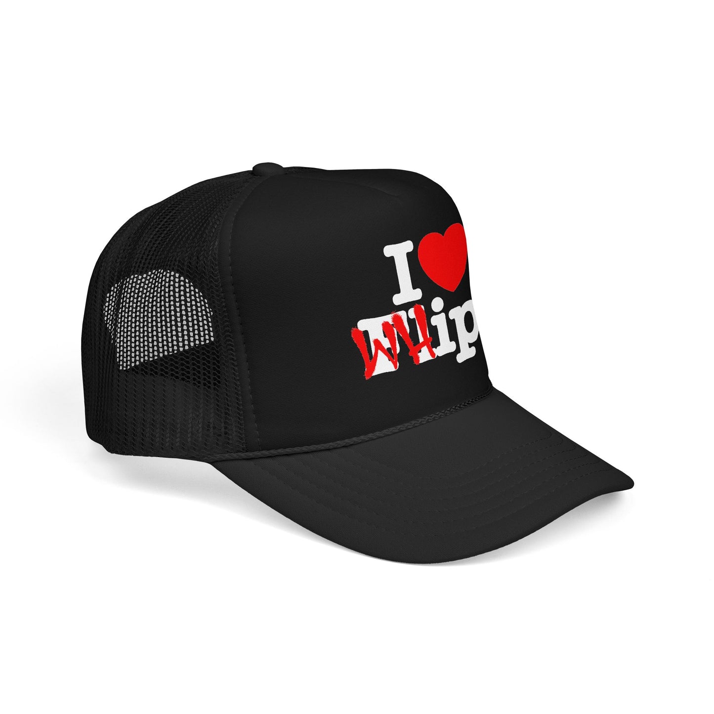 "I Heart Whips" Trucker Cap - Black
