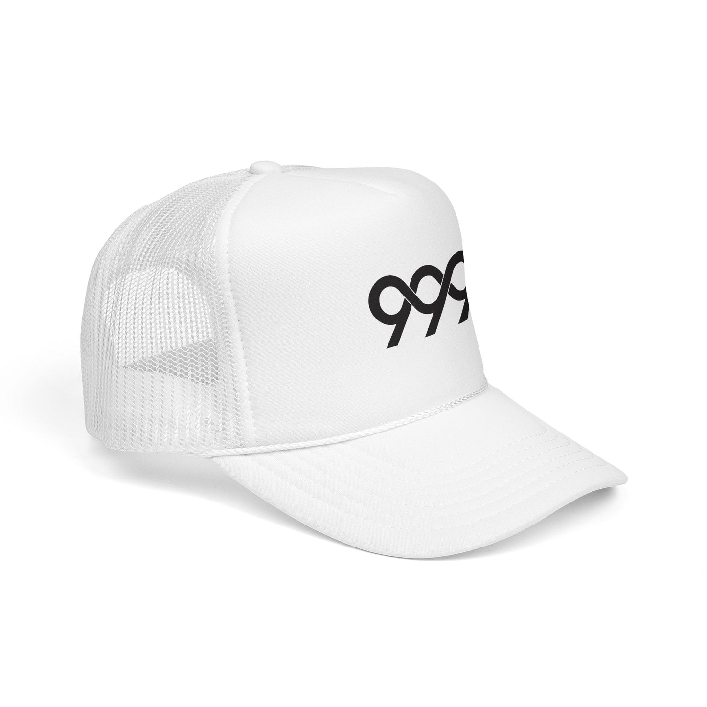 "Infinity" Logo Trucker Cap - White
