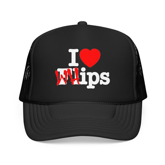 "I Heart Whips" Trucker Cap - Black