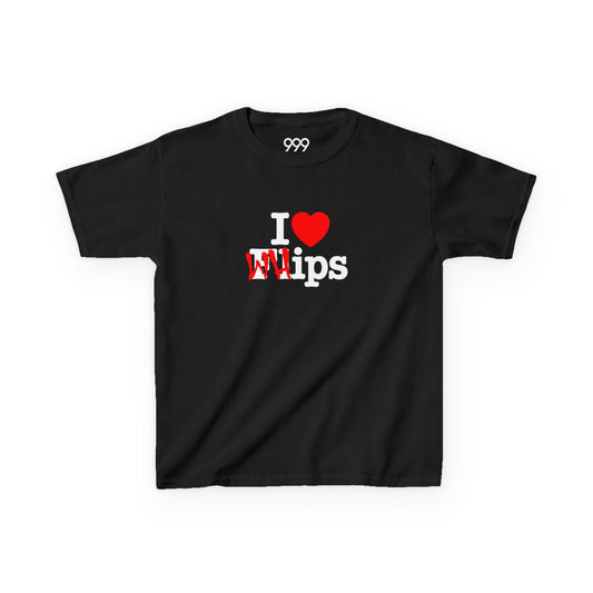 "I Heart Whips" Kids T-Shirt - Black