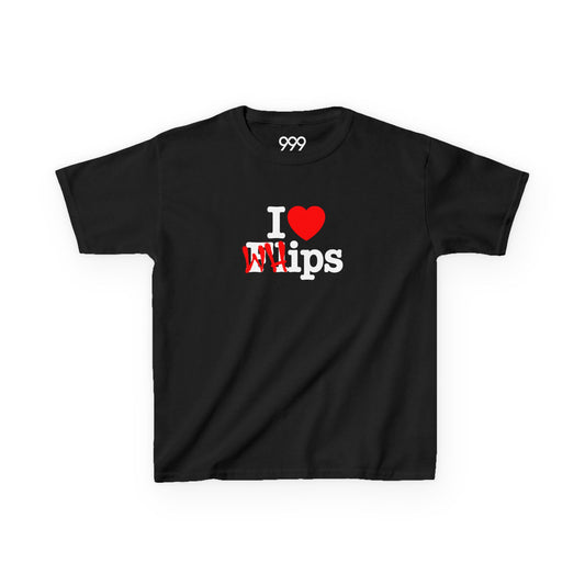 "I Heart Whips" Kids T-Shirt - Black