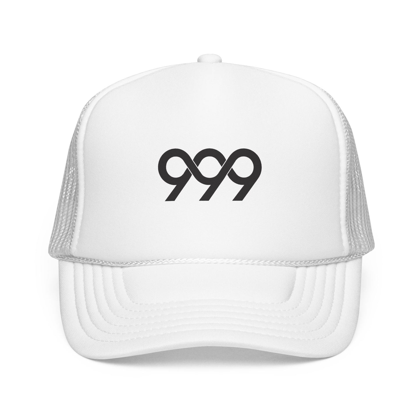 "Infinity" Logo Trucker Cap - White