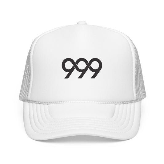 "Infinity" Logo Trucker Cap - White